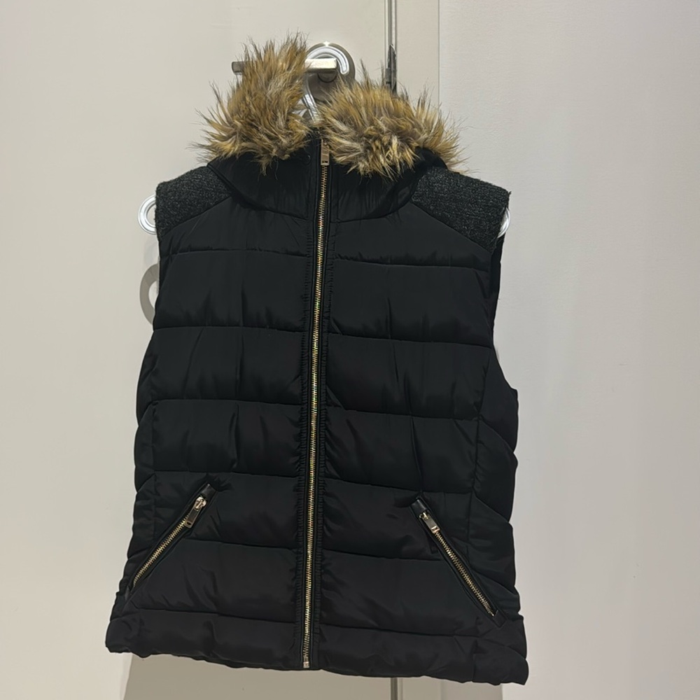 Zara vest gold details